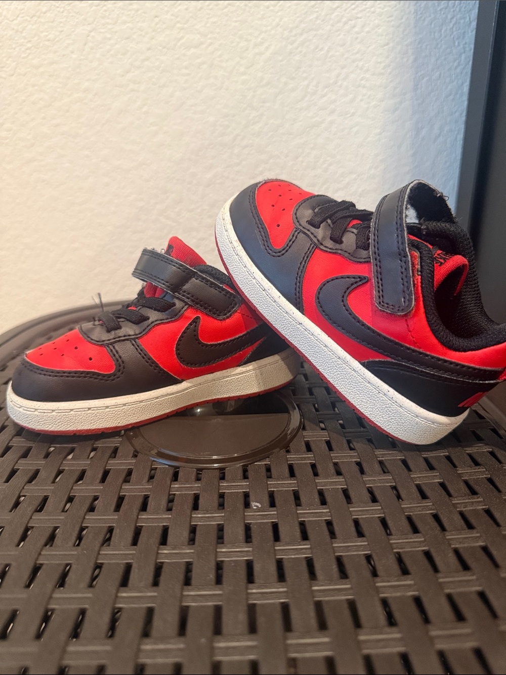 Nike Court Borough Low Recraft - Red/Black Toddler 7c with Strap